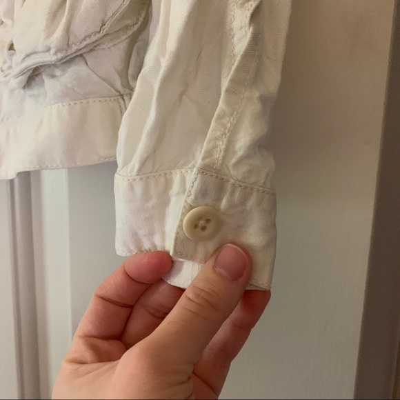 Madewell League Cargo Linen Jacket in Ivory - Picture 9 of 10